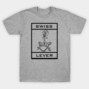 White Swiss Lever Mechanism T-Shirt